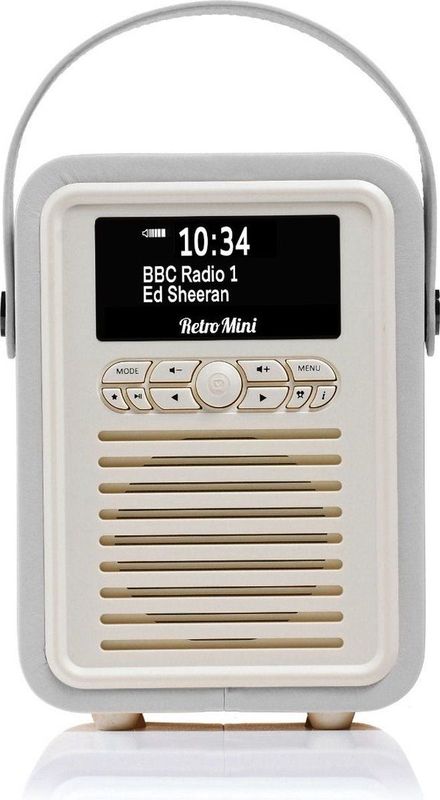 View Quest - Retro Mini - Radio - Grijs - FM, DAB+, Bluetooth
