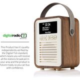 VQ - Retro Mini - DAB/DAB+ Digitale & FM-radio - Walnoot