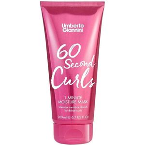 Umberto Giannini - 60 Sec Curl Moisture Masker - 210gr - Haarmasker - Voor Krullend Haar