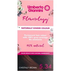 Umberto Giannini Flowerology Colour Naturally Kinder Colour 5.34 Chestnut Brown