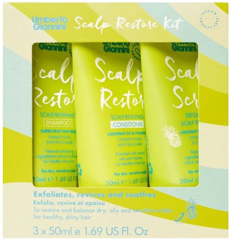 Scalp Restore Starter Kit - 3 x 50 ml - Scalp Scrub - Scalp Shampoo - Scalp Conditioner
