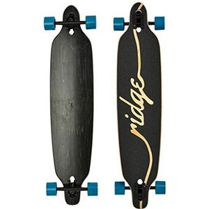 Ridge Regal Series Laser Cut Skateboard Unisex Youth, zwart/blauw, 41 inch