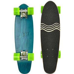 Ridge Regal Series Laser Cut Skateboard Unisex Youth, blauw/groen, 46 inch