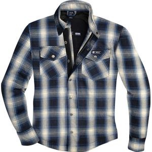 Merlin - Axe - Motorshirt - Blauw Wit