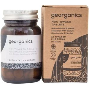 Georganics - Mondwatertabletten - Actieve Kool - 180 Tabletten