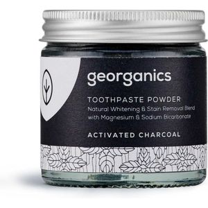 georganics Natural Toothpowder Activated Charcoal - 60 ml