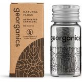 Georganics - Houtskool Flosdraad - 50 m - Composteerbaar - Veganistisch
