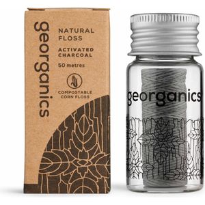 Georganics - Houtskool Flosdraad - 50 m - Composteerbaar - Veganistisch