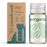 Georganics - Flosdraad - Ahimsa-zijde - Pepermunt - 30 meter - Natuurlijk en Fluoridevrij