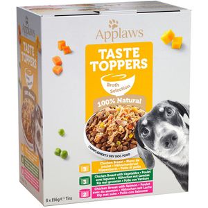 8x156g koop 2 en krijg 20% gratis! Applaws Taste Toppers Mix (8 x 156 g) + Stoofpot mix (8 x 156 g) natvoer voor honden.