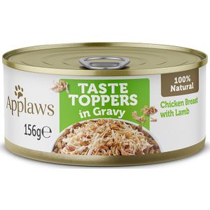 Applaws Taste Toppers in Soße 6 x 156 g - Huhn mit Lamm