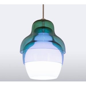 Innermost Matrioshka hanglamp in blauw en wit