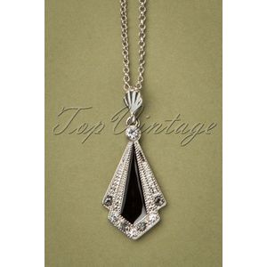Vest dames - Lovely - Zwart/Zilver - Maat One size