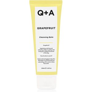 Q+A Grapefruit Reinigingsbalsem, een make-up remover met zijn kalmerende combinatie van oliën, milde reinigers en grapefruitaroma, een ware natuurlijke innovatie, 125 ml / 4.4 fl oz.