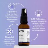 Q+A - Gezichtsserum - Retinol - 30ml