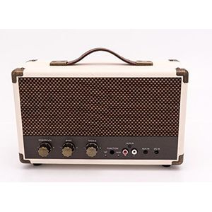 GPO SW158TAN Westwood Vintage Bluetooth 25 Watt luidspreker crème/bruin