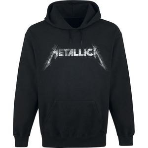 Metallica - Spiked Logo - Heren Trui met Capuchon - Zwart