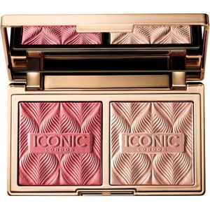 ICONIC LONDON - Silk Glow Duo, Blush & Highlighter Sets & paletten 12 g Rose Glow