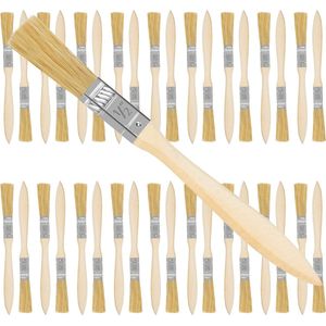 Kurtzy 12,7 mm Verfkwasten (36 Pak) – Professioneel Houten Handvatten Verf Kwasten Set voor Verf, Stainen, Vernissen, Lijmen en Huis DIY