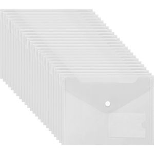 Belle Vous - A5 Doorzichtig Plastic Mappen - 24 Pak - Poly - Waterdicht