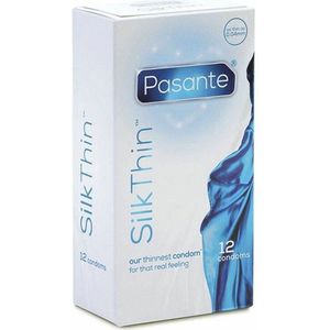 PasanteThrough Silk Ms Fine - Condooms - Heel Dunne Condooms Voor Realistisch Gevoel - 12 Stuks