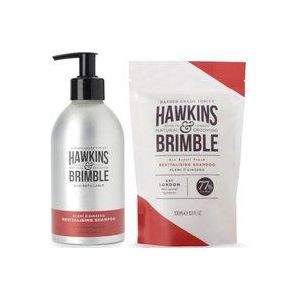 Hawkins & Brimble Shampoo Refill and Pouch Bundle