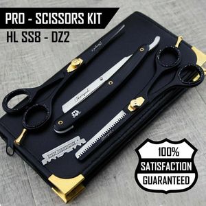 Haryali London Pro-Scissors Kappers Set - Zwart