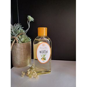 Garden of Eden - Pure organic Marokkaanse Neroli / oranjebloesem olie koudgeperst 150ml voor huid en haar - sinaasappelbloesem olie - body olie - massage olie