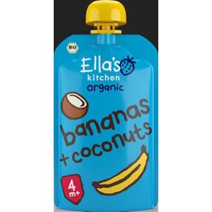 Ella's Kitchen Knijpzakje 4+ m Banaan Kokos 120 gr