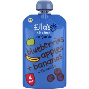 Ella's Kitchen - Knijpzakje - Blauwe Bes - Appel - Banaan - 120 gr