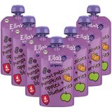 7x Ella's Kitchen Knijpzakje 4+ m Appel Zoete aardappel Pompoen Bosbessen 120 gr
