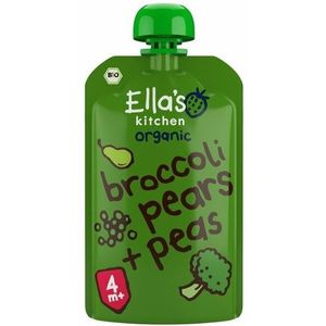 Ella's Kitchen Knijpzakje 4+ m Peer Broccoli Erwten 120 gr