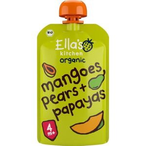 Ella's Kitchen Knijpzakje 4+ m Mango Peer Papaya 120 gr