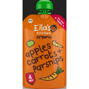 Ella's Kitchen - Knijpzakje - Wortels - Appels - Pastinaak - 120 gr