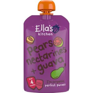 Ella's Kitchen - Knijpzakje - Peer Nectarine Guava - 120 gr - 100% Biologisch
