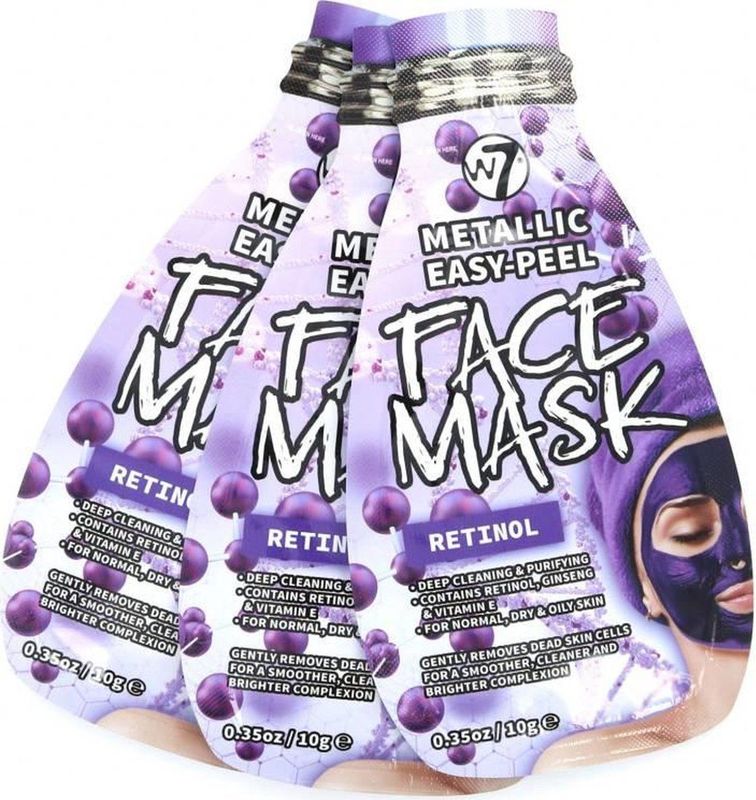 W7 - Gezichtsmasker - Metallic Easy Peel - 10g