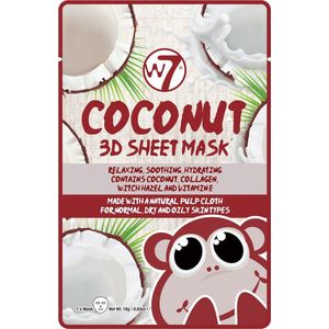 W7 3D Coconut Sheet Maske