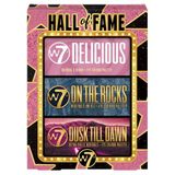 W7 - Hall of Fame - Geschenkset - 3 Oogschaduwpaletten - Glitter en Matte