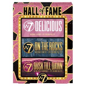 W7 - Hall of Fame - Geschenkset - 3 Oogschaduwpaletten - Glitter en Matte