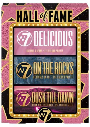 W7 - Hall of Fame - Geschenkset - 3 Oogschaduwpaletten - Glitter en Matte