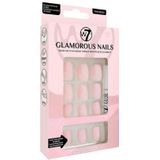 W7 - Glamorous Nails - Kunstnagels - Roze-Beige - 24 Stuks