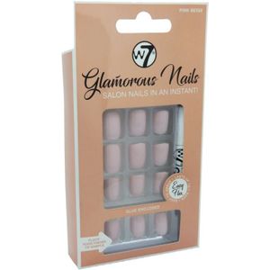 W7 - Glamorous Nails - Kunstnagels - Roze-Beige - 24 Stuks