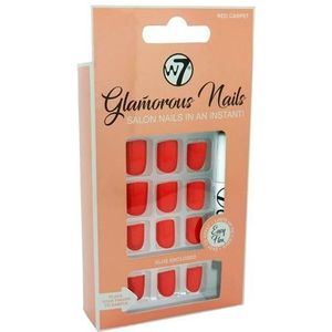 W7 Glamorous Nails Red Carpet - 24 STUKS