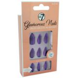 W7 - Glamorous Nails - Kunstnagels - Paars - 24 Stuks