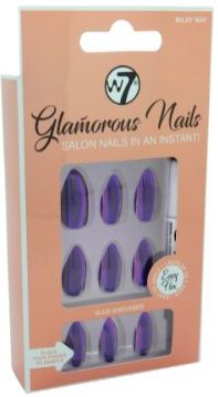 W7 - Glamorous Nails - Kunstnagels - Paars - 24 Stuks