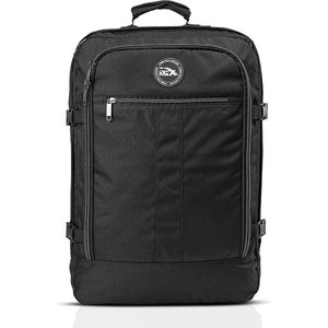 CabinMax Metz Reistas – Handbagage 20L – Rugzak – Schooltas - 40x25x20 cm – Compact Backpack – Lichtgewicht – Zwart