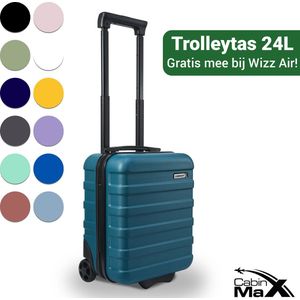 CabinMax Handbagage Koffer - Reiskoffer 24L - Handbagage Trolley Wizz Air - 40x30x20cm - Endless Sea