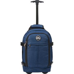 CabinMax Metz Hybrid Reistas – Handbagage 20L Ryanair – Rugzaktrolley – Rugzak - 40x25x20 cm – Compact Backpack – Lichtgewicht – Atlantic Blue
