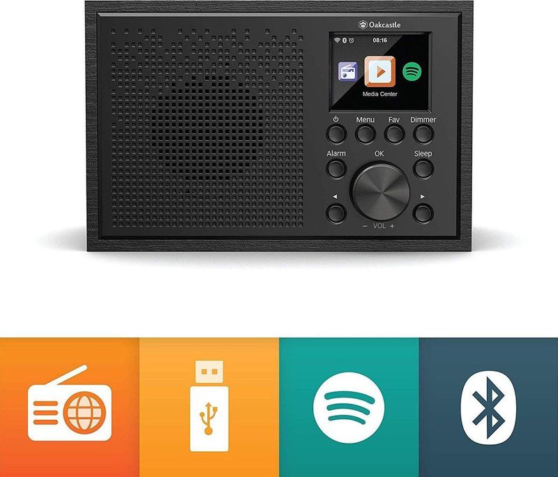 Oakcastle - Dab+ - Internet Radio - WiFi - Bluetooth - Spotify Connect