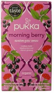 Pukka Morning Berry Organic Herbal Tea 20 Instantthee